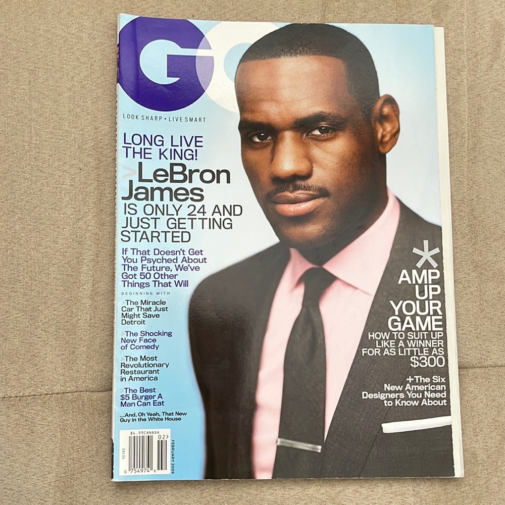 Lebron James GQ Cover February 2009